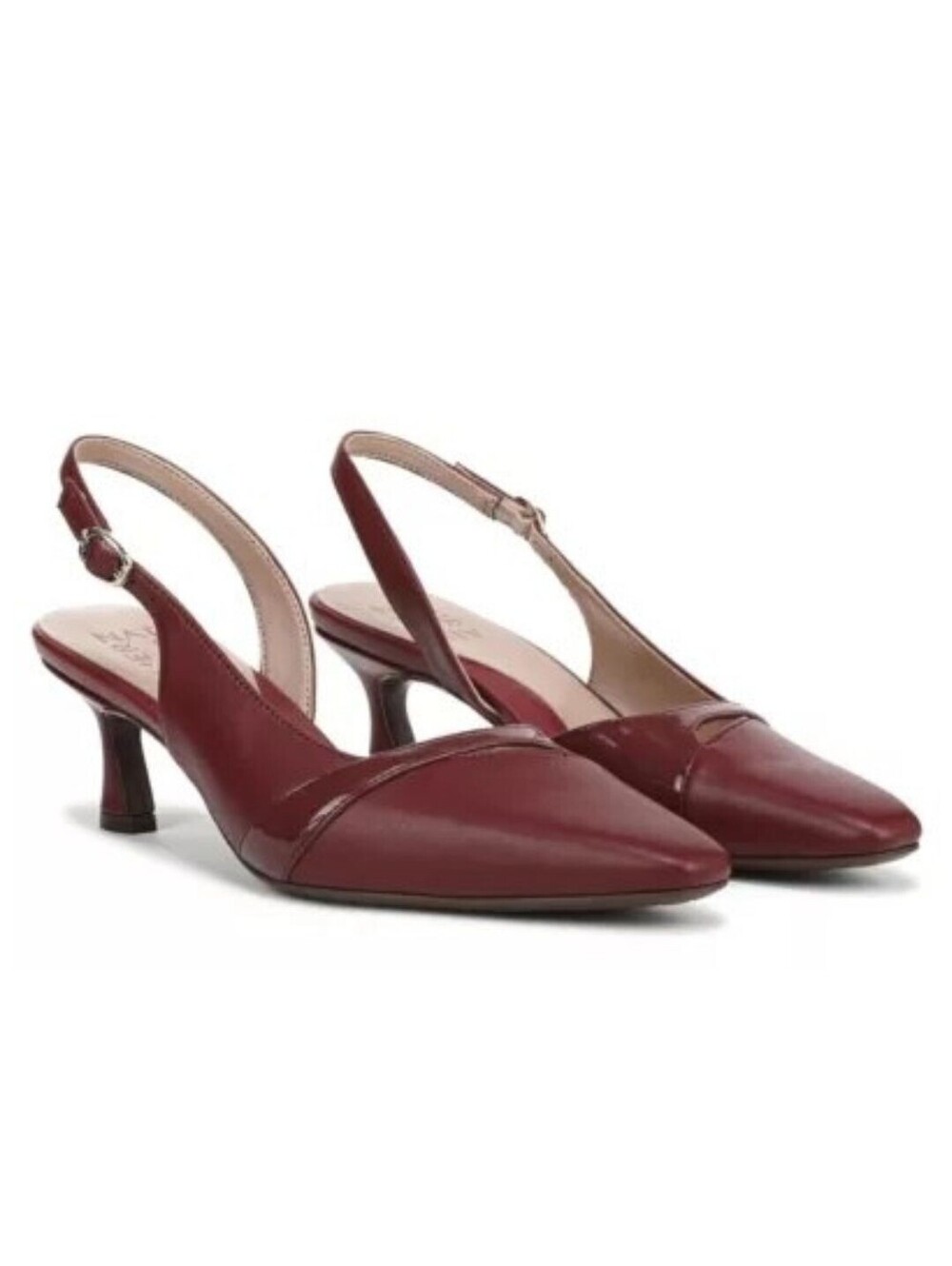 110$ Naturalizer Emilia Slingback Shoes Women's Size 9.0 US Cranberry Red